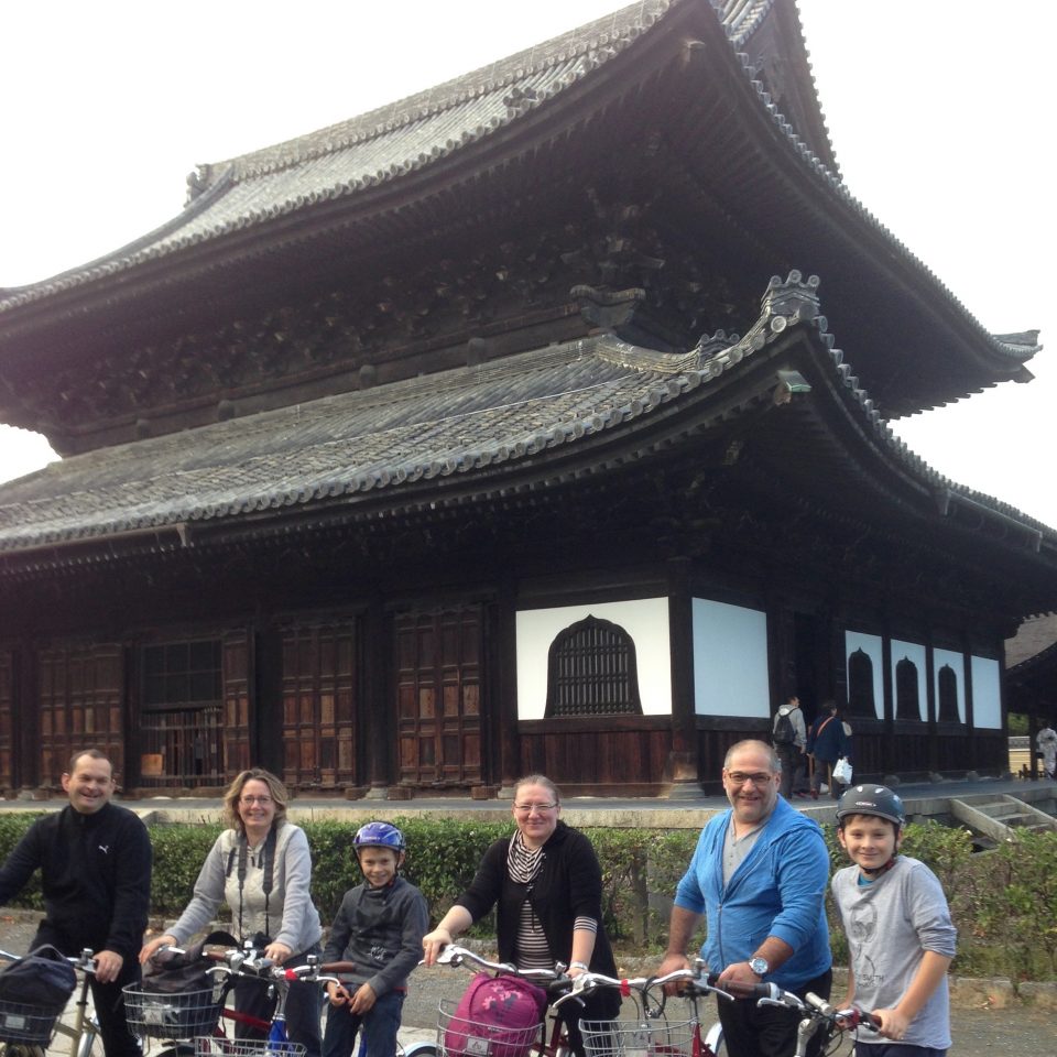 家族で京都観光サイクリング